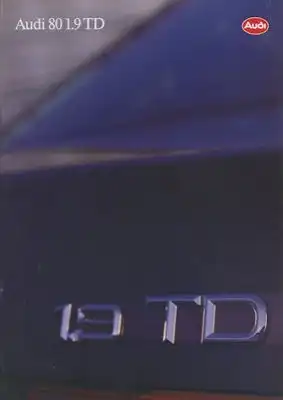 Audi 80 B 4 1,9 TDI Prospekt 7.1993