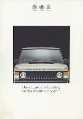 Range Rover Prospekt 5.1984