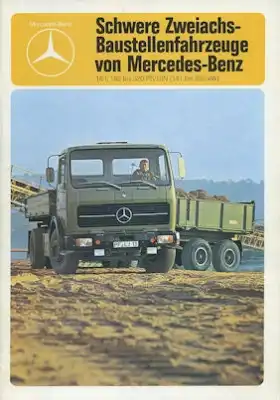 Mercedes-Benz Schwere Zweiachs-Baustellenfahrzeuge Prospekt 4.1976