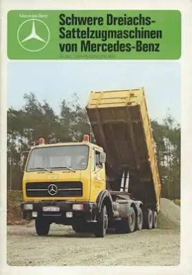 Mercedes-Benz Schwere Dreiachs-Sattelzugfahrzeuge Prospekt 4.1976