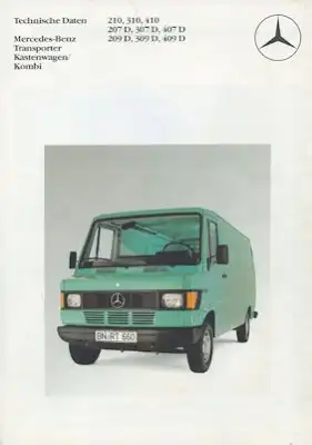 Mercedes-Benz Transporter Kastenwagen/Kombi Prospekt 8.1982