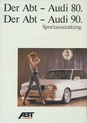 Audi Abt 80 / 90 Prospekt ca. 1989