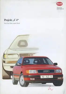 Audi 100 C 4 Projekt Prospekt 11.1990