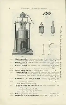 Vereinigte Fabriken für Laboratoriumsbedarf Katalog 1904