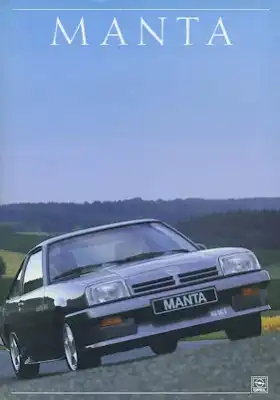 Opel Manta B Prospekt 9.1987