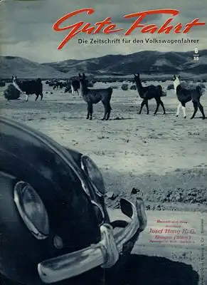 VW Gute Fahrt Heft 6 1958