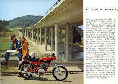 Zündapp 125 und 50 ccm Motorrad Programm 1973