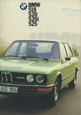 BMW 518 520 520i 525 Prospekt 8.1974