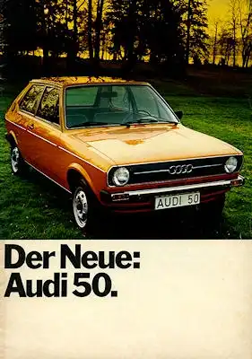 Audi 50 Prospekt 8.1974
