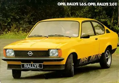 Opel Kadett C Rallye Prospekt 11.1977