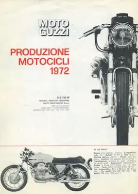 Moto Guzzi Programm 1972