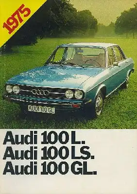 Audi 100 Prospekt 8.1974