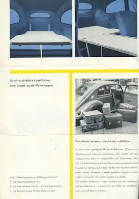 VW Käfer Sonder-Zubehör Prospekt ca. 1955