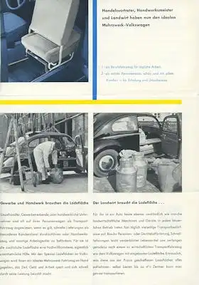 VW Käfer Sonder-Zubehör Prospekt ca. 1955