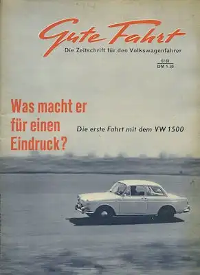 VW Gute Fahrt 1961 Heft 6