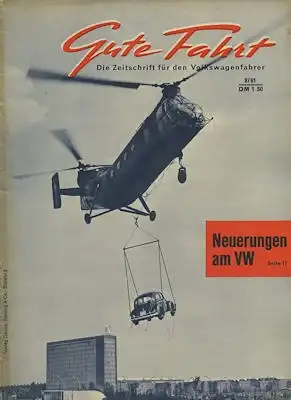 VW Gute Fahrt 1961 Heft 8