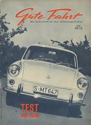 VW Gute Fahrt 1961 Heft 10