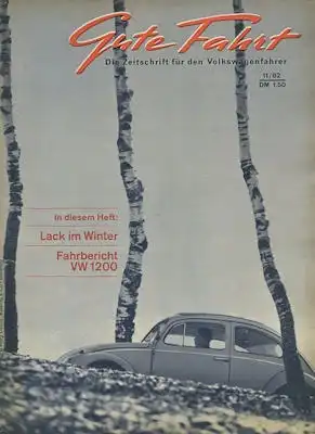 VW Gute Fahrt 1962 Heft 11