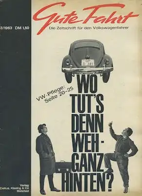 VW Gute Fahrt 1963 Heft 3