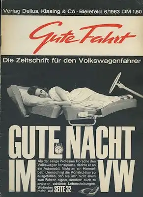 VW Gute Fahrt 1963 Heft 6