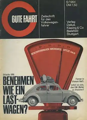 VW Gute Fahrt 1964 Heft 6