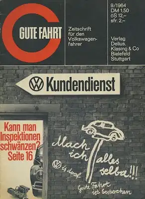 VW Gute Fahrt 1964 Heft 9