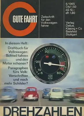 VW Gute Fahrt 1965 Heft 6