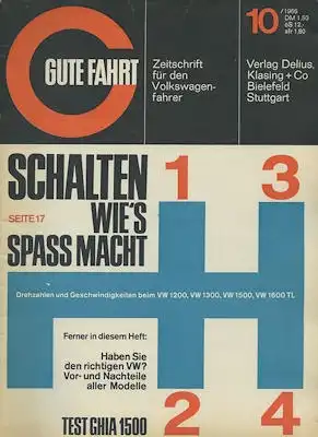 VW Gute Fahrt 1966 Heft 10
