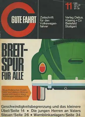 VW Gute Fahrt 1966 Heft 11