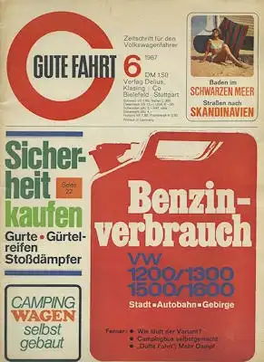 VW Gute Fahrt 1967 Heft 6