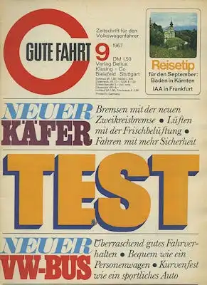 VW Gute Fahrt 1967 Heft 9
