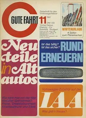 VW Gute Fahrt 1967 Heft 11