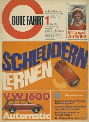 VW Gute Fahrt 1968 Heft 1