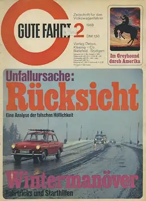 VW Gute Fahrt 1968 Heft 2