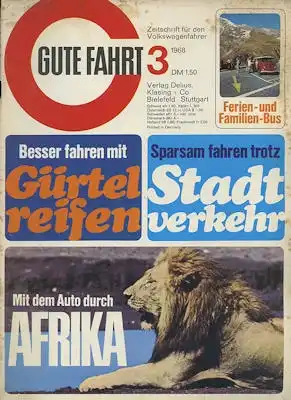 VW Gute Fahrt 1968 Heft 3