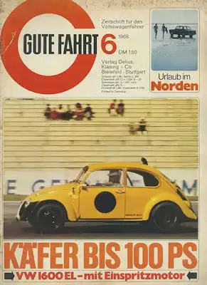 VW Gute Fahrt 1968 Heft 6