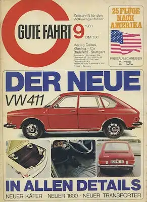 VW Gute Fahrt 1968 Heft 9