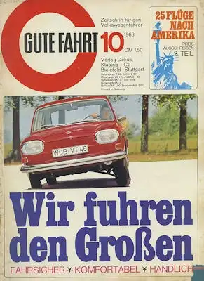 VW Gute Fahrt 1968 Heft 10