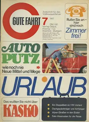 VW Gute Fahrt 1967 Heft 7