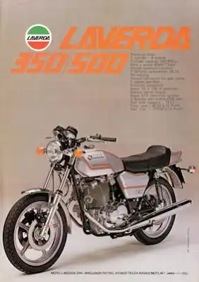 Laverda 350 / 500 Prospekt ca. 1980