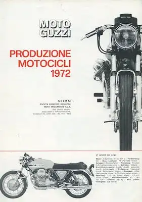 Moto Guzzi Programm 1972