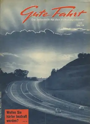 VW Gute Fahrt 1960 Heft 3