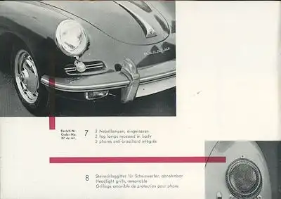 Porsche 356 B Zubehör-Liste 11.1959