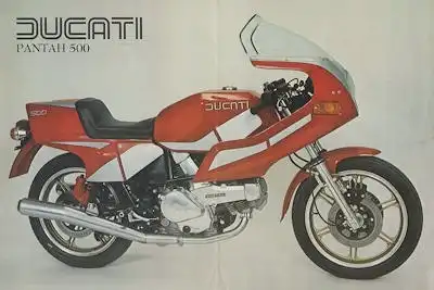 Ducati Pantah 500 Prospekt ca. 1980