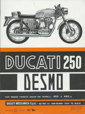 Ducati 250 Desmo Prospekt ca. 1970