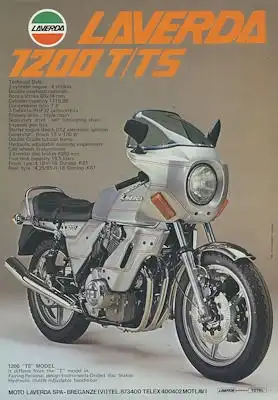 Laverda 1000 3CL / Jota / 1200T/TS Prospekt ca. 1977