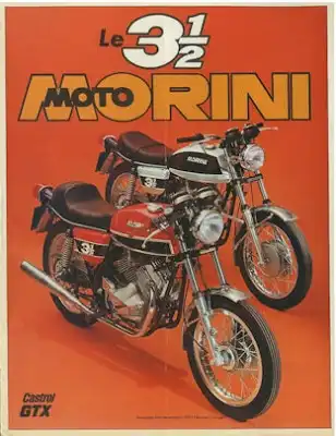 Moto Morini 3/½ VT / 3/½ VS Prospekt ca. 1975