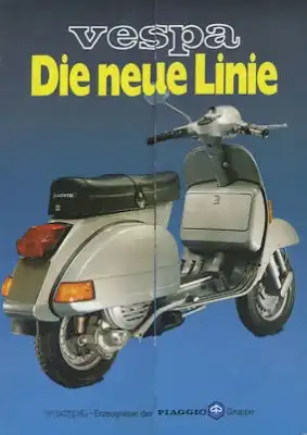 Vespa P 125 / 150 X + P 200 E Prospekt 9.1978