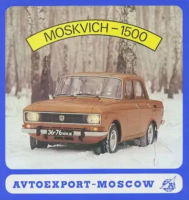 Moskwitsch 1500 Prospekt 1970er Jahre