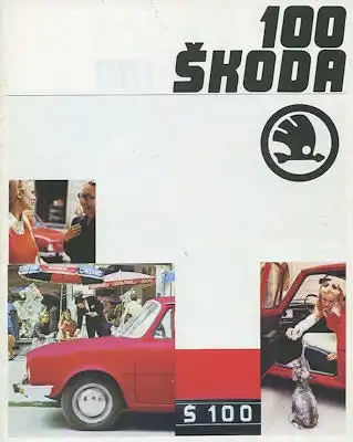 Skoda S 100 Prospekt 1970er Jahre
